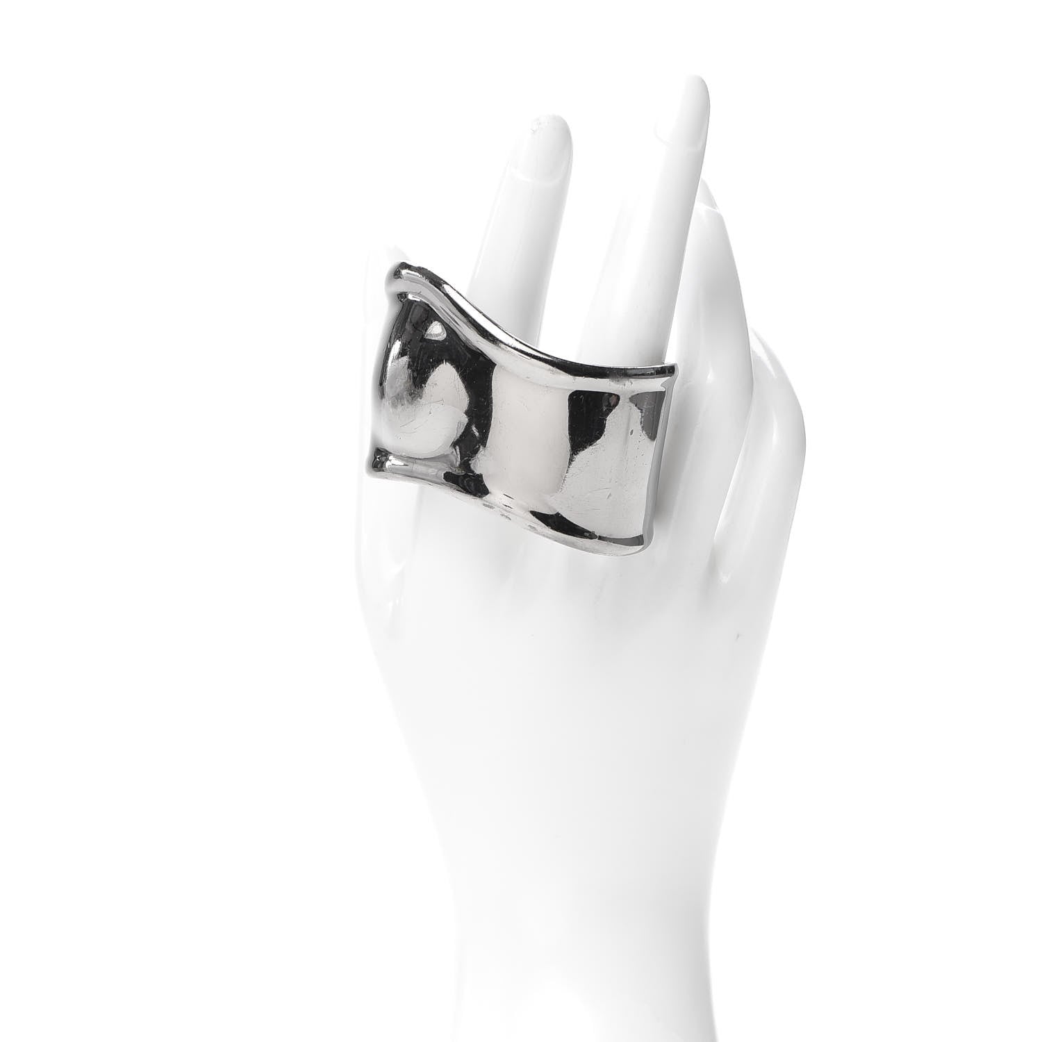 Tiffany Ruthenium Small Elsa Peretti Left Wrist Bone Cuff Bracelet 2 of 4
