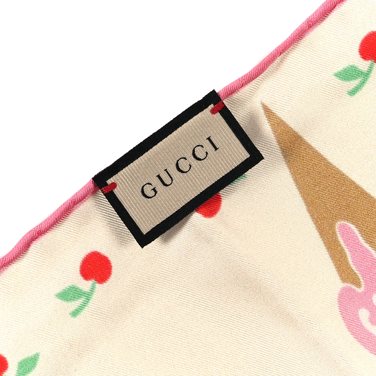 Gucci Silk Monogram Ice Cream Square Scarf White 3 of 3