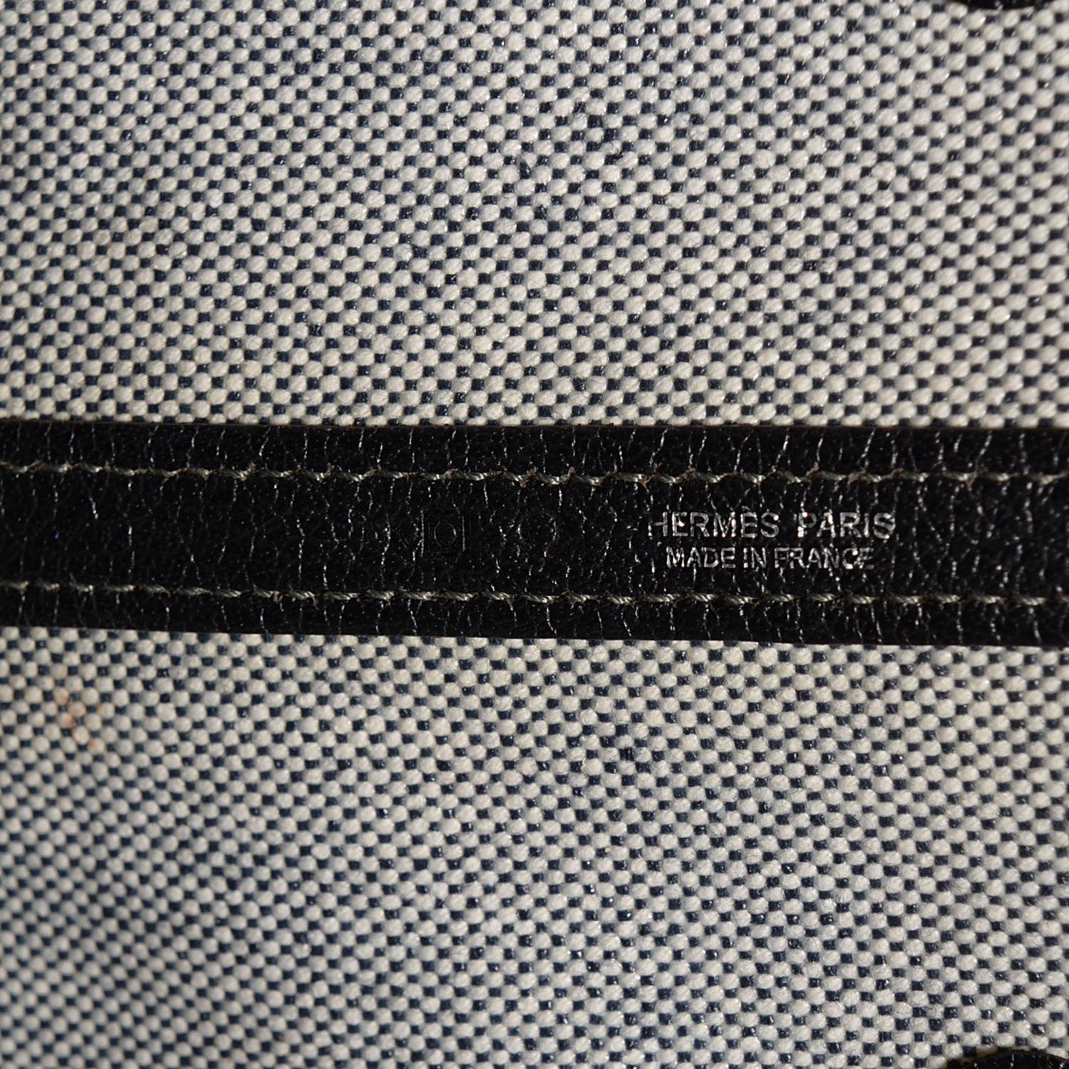 Hermes Buffle Skipper Toile Garden Party 36 MM Tote Black 6 of 9