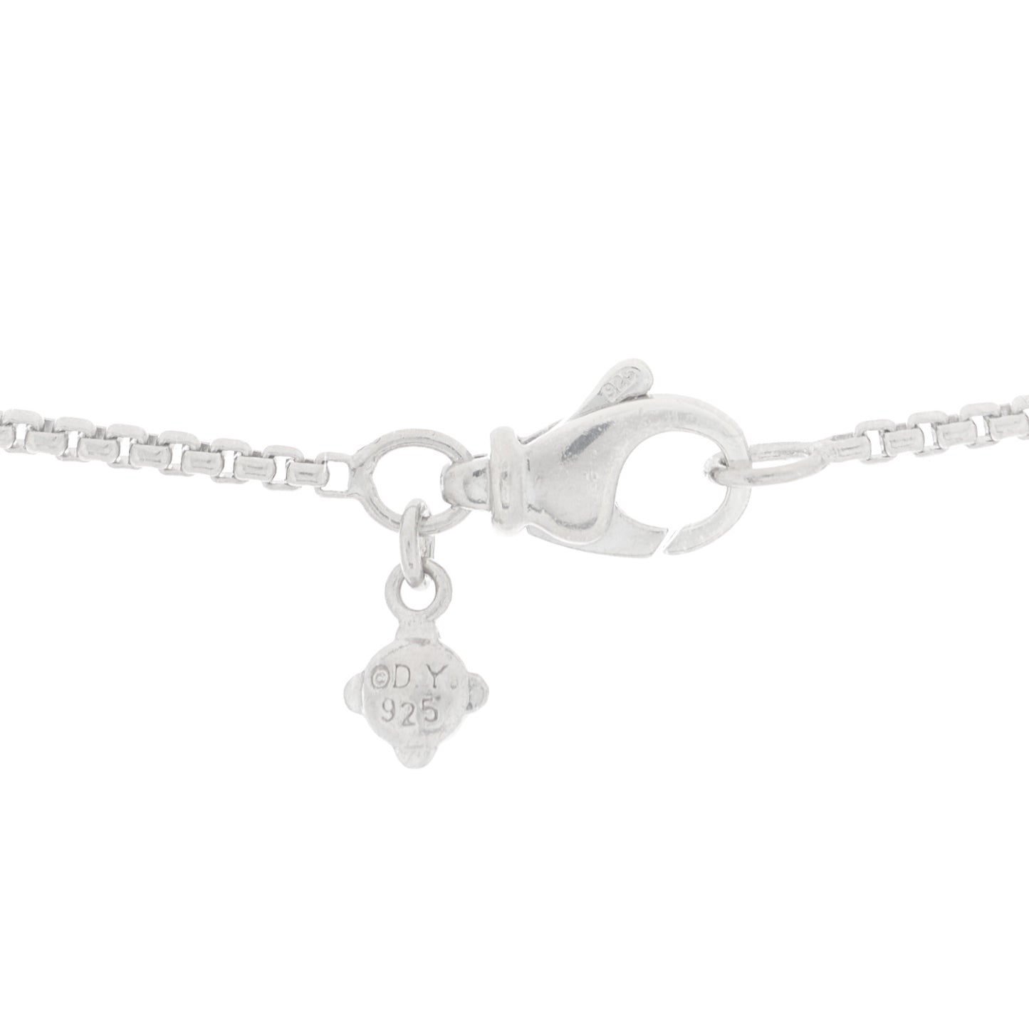 Sterling Silver Diamond 25mm Infinity Pendant Necklace