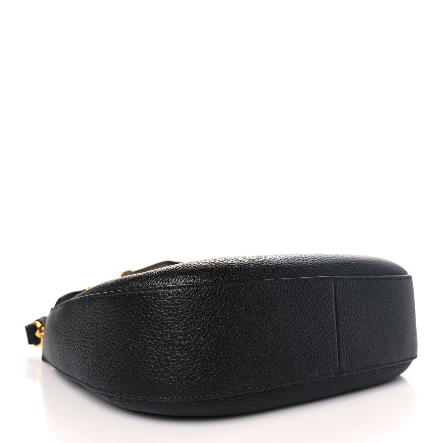 Prada Vitello Daino Zippered Messenger Hobo Black 4 of 8