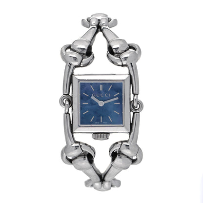 Gucci Stainless Steel Blue Mother of Pearl 20mm Signoria Quartz Watch 2 of 8