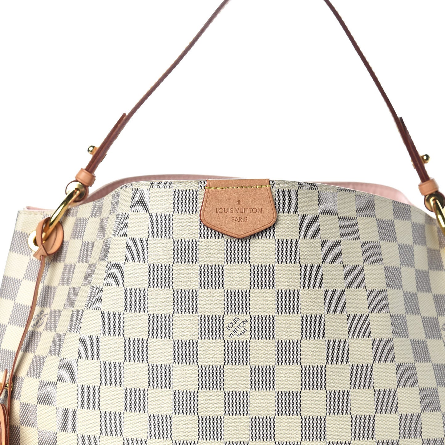 Damier Azur Graceful MM Rose Ballerine