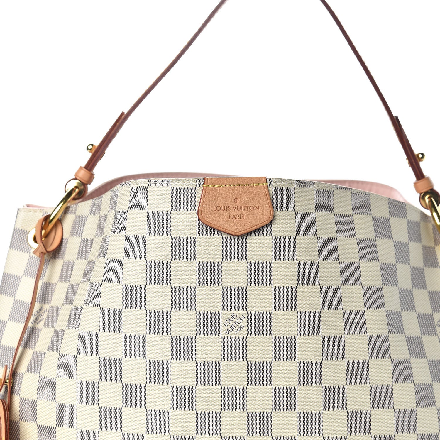 Louis Vuitton Damier Azur Graceful MM Rose Ballerine 21 of 22