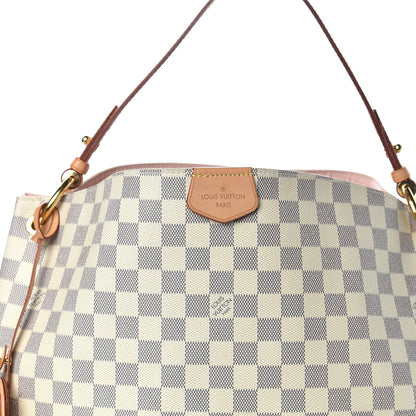 Louis Vuitton Damier Azur Graceful MM Rose Ballerine 21 of 22
