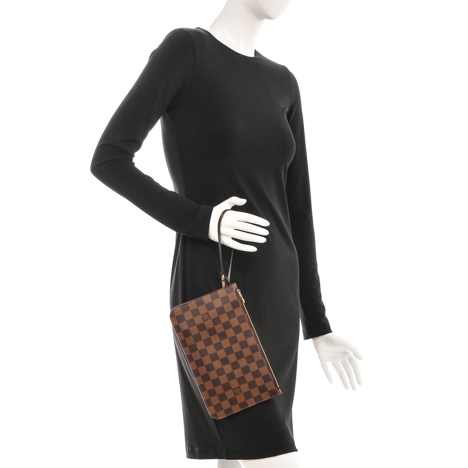 Louis Vuitton Damier Ebene Neverfull MM GM Pochette 2 of 7