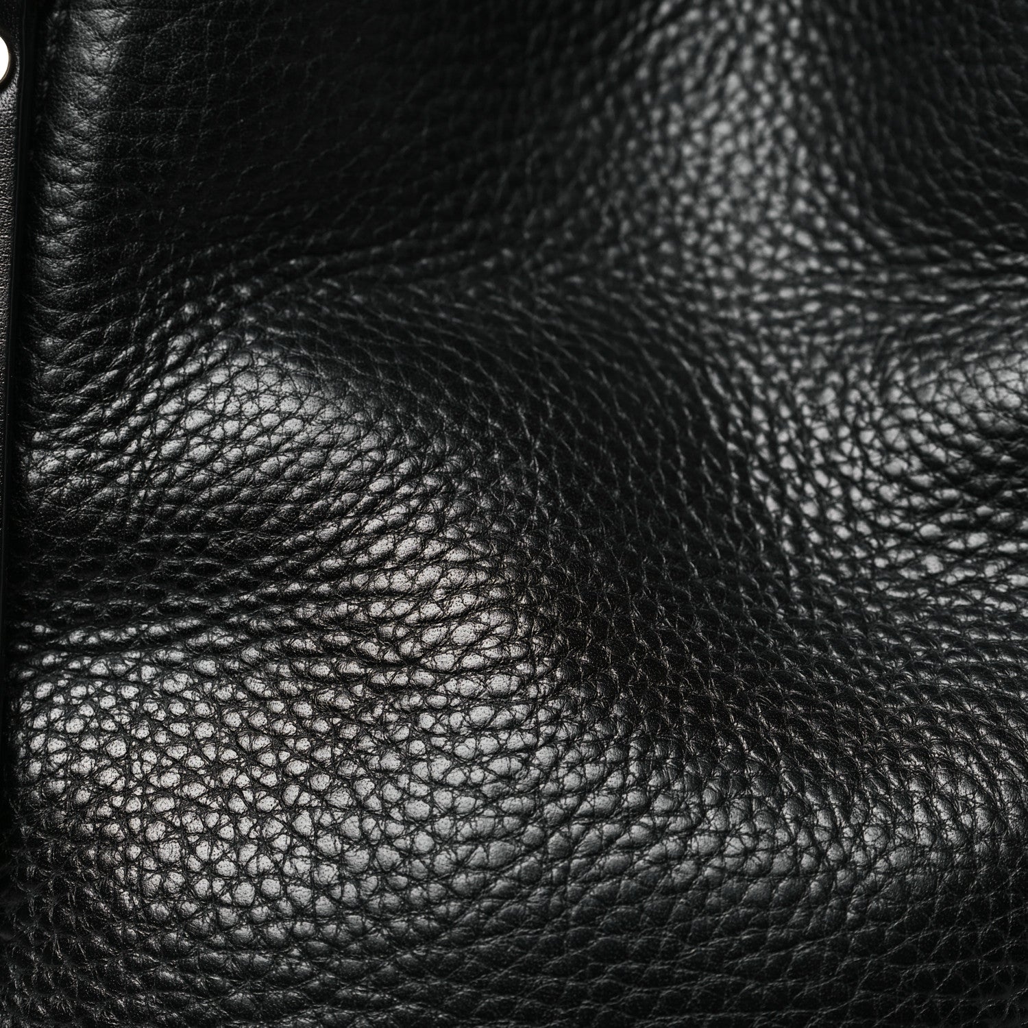 Burberry Grainy Calfskin House Check Small Maidstone Black 8 of 10
