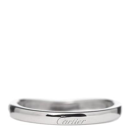 Cartier Platinum Diamond Ballerine Wedding Band Ring 49 4.75 3 of 6