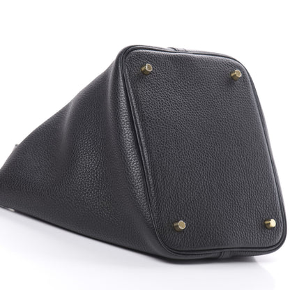 Hermes Taurillon Clemence Picotin Lock 22 MM Black 9 of 11