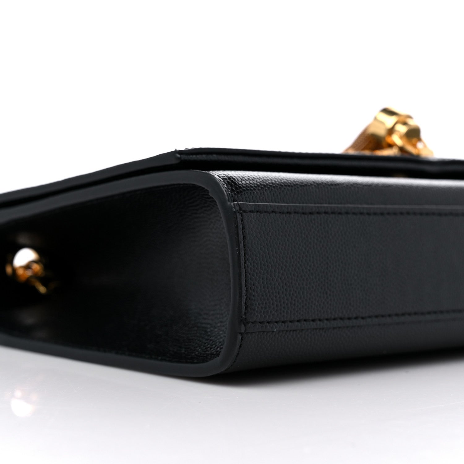 Saint Laurent Grain De Poudre Medium Classic Monogram Kate Tassel Satchel Black 8 of 9