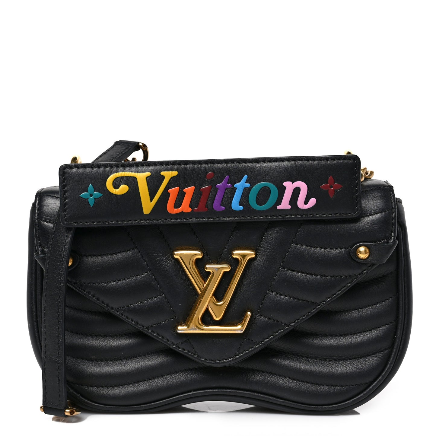 Calfskin New Wave Chain MM Black
