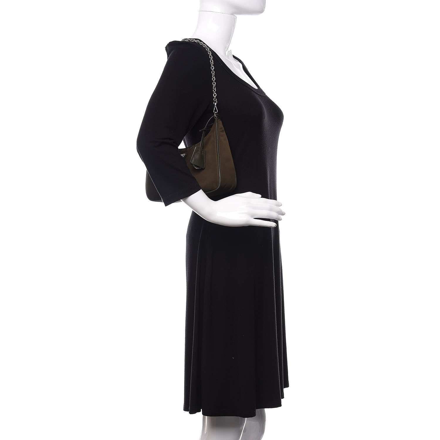 Prada Tessuto Nylon Saffiano Re-Edition 2005 Shoulder Bag Mimetico 3 of 12
