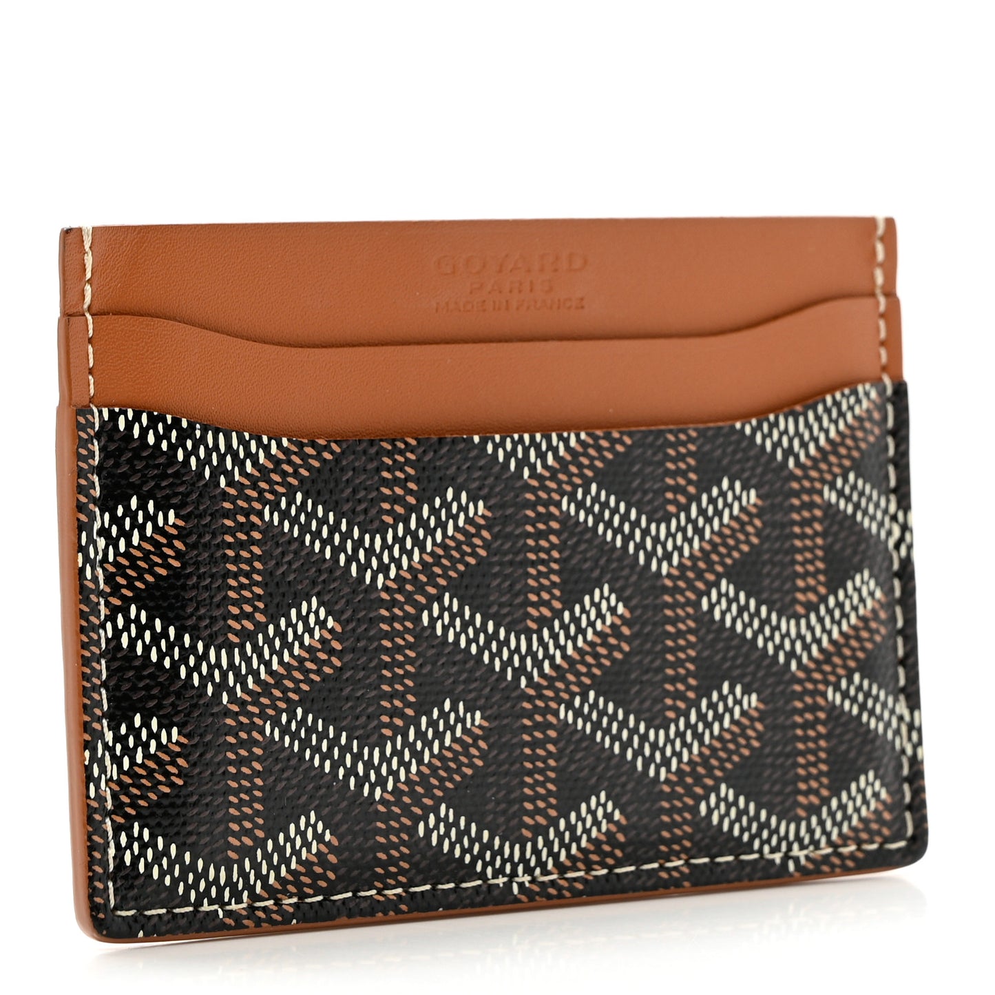 Goyardine Saint Sulpice Card Holder Black Gold