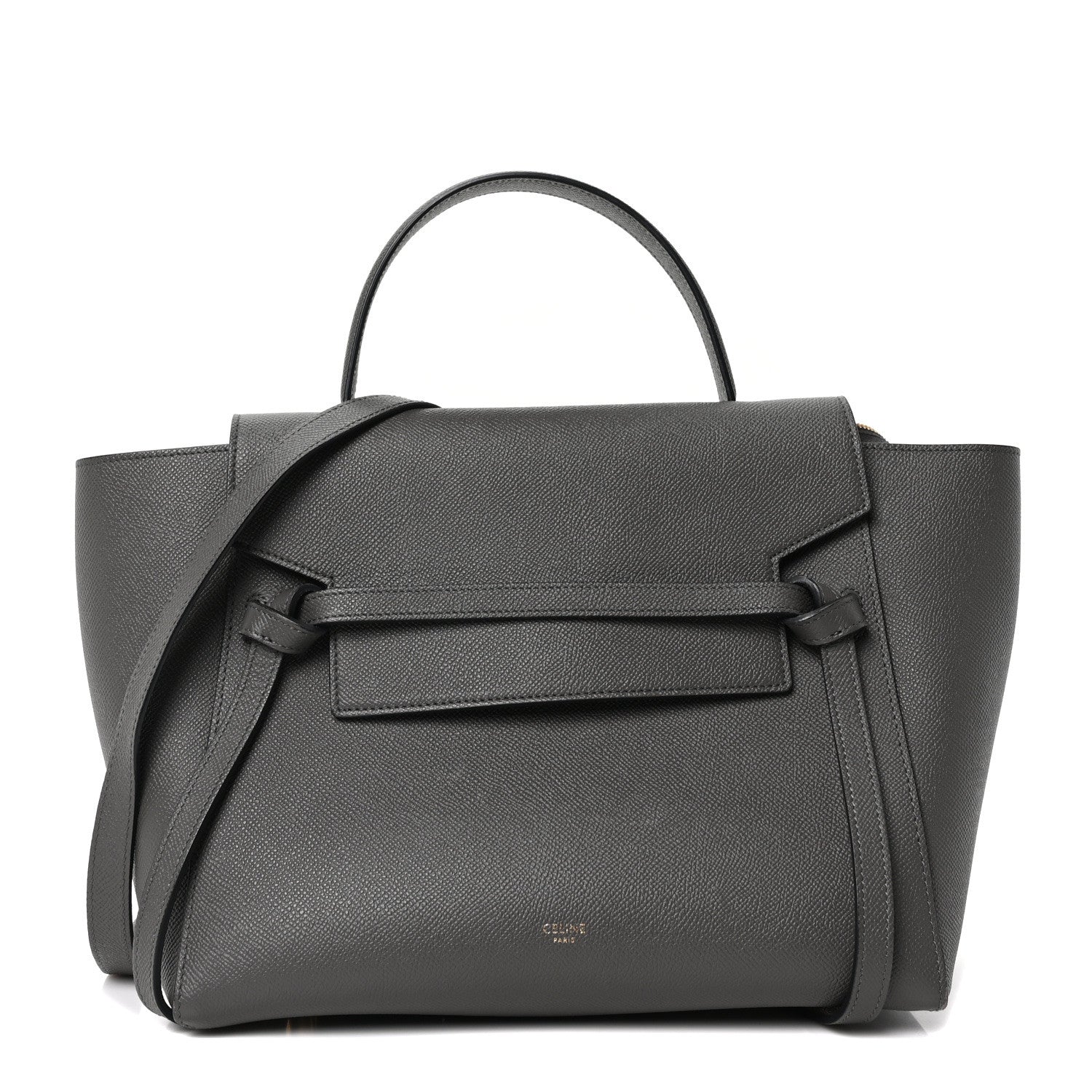 Celine Grained Calfskin Mini Belt Bag Grey 1 of 9
