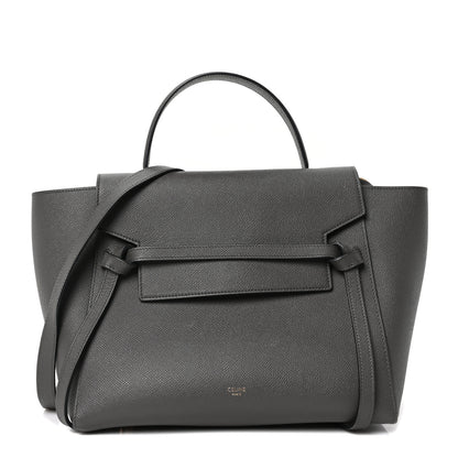 Celine Grained Calfskin Mini Belt Bag Grey 1 of 9