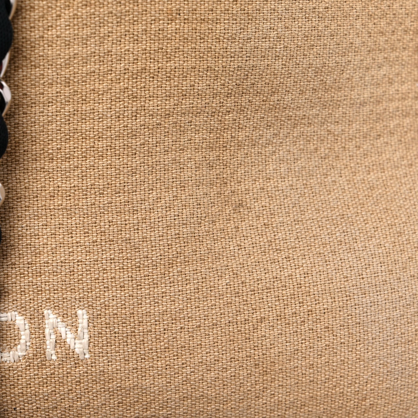 Canvas Medium Deauville Tote Beige Black