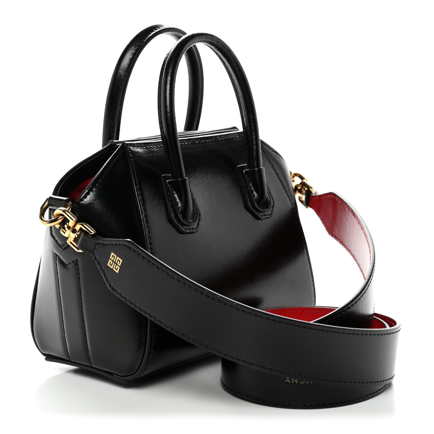 Box Calfskin Toy Antigona Black Red
