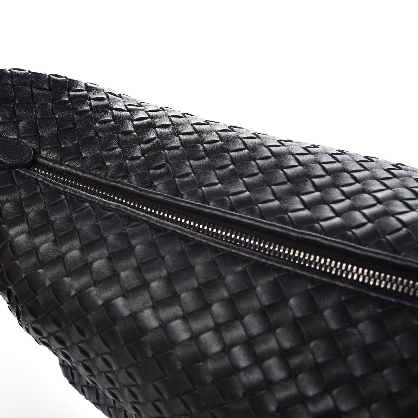 Nappa Intrecciato Shoulder Bag Black