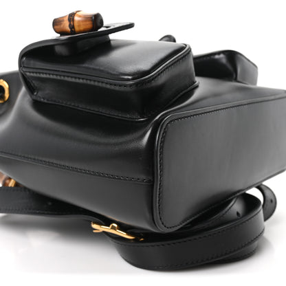 Gucci Calfskin Bamboo Backpack Black 9 of 10