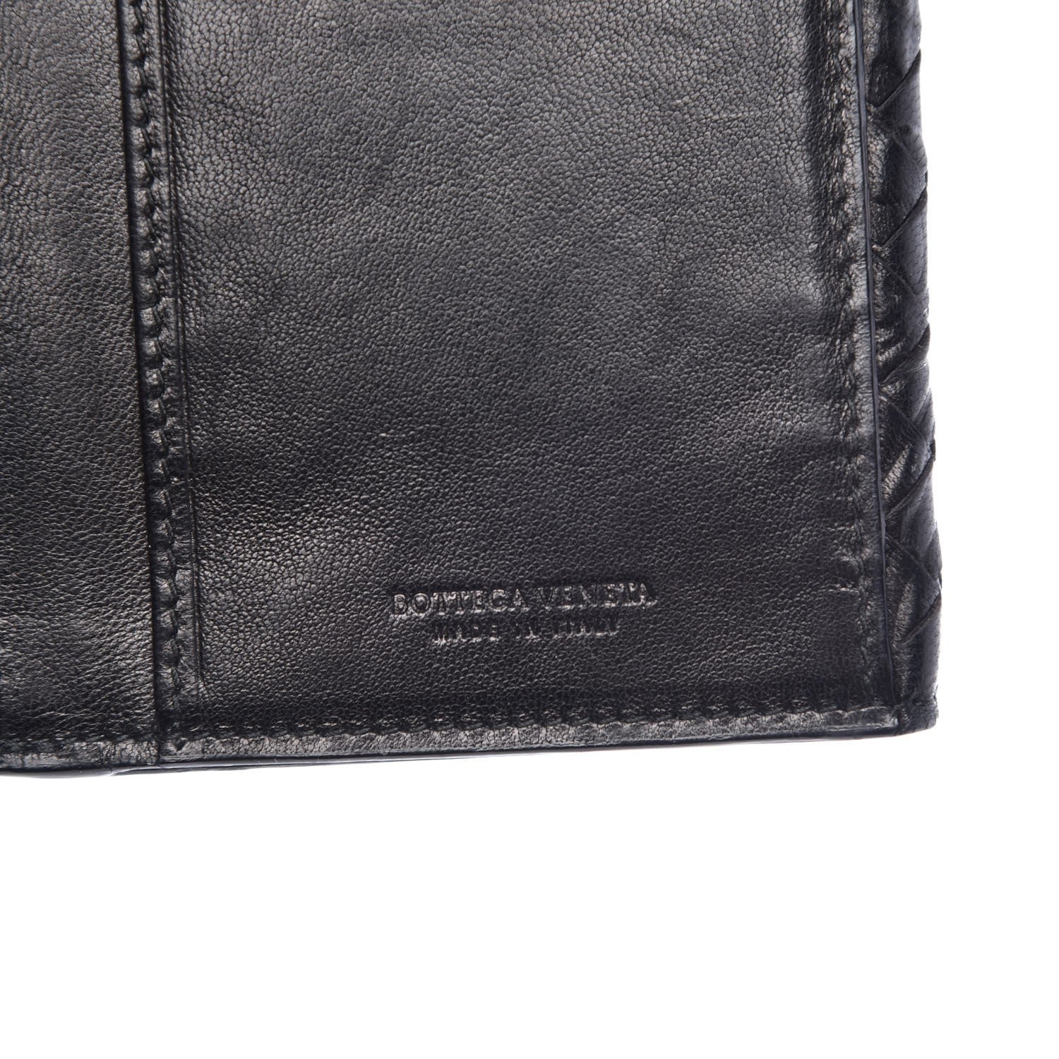 Bottega Veneta Nappa Intrecciato Embossed Continental Wallet Black 6 of 8