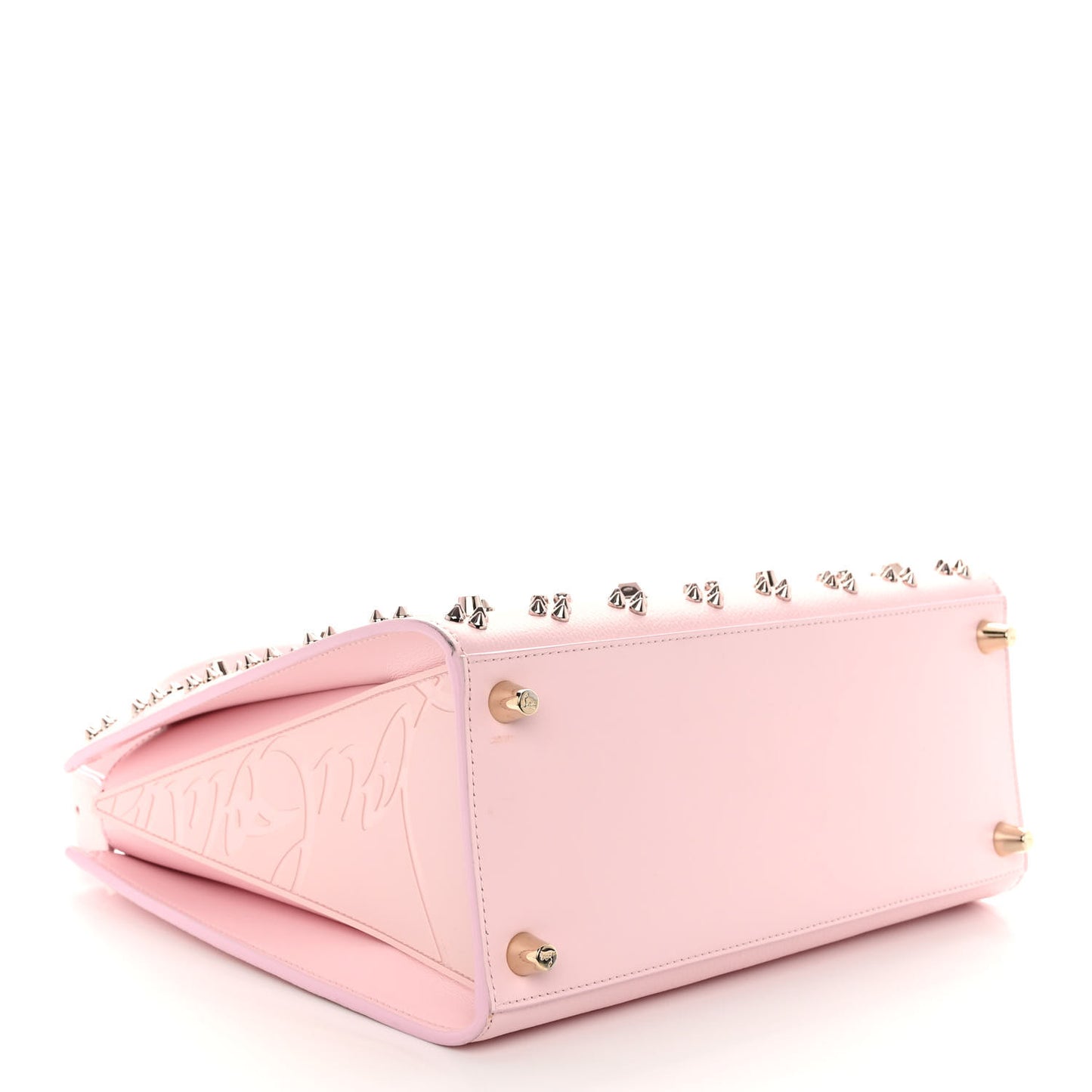 Calfskin Spikes Loubinthesky Medium Paloma Pink