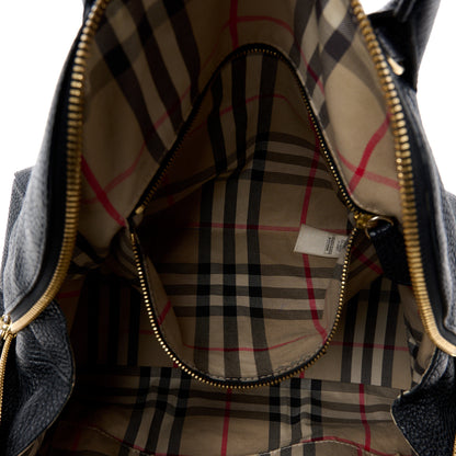 Burberry London Grainy Calfskin Small Greenwood Bowling Bag Black 12 of 15