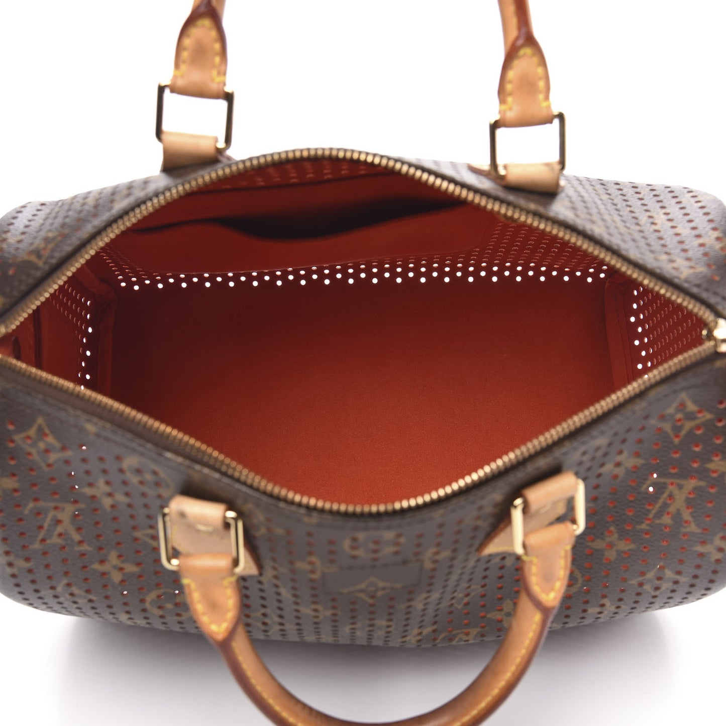 Monogram Perforated Speedy 30 Orange