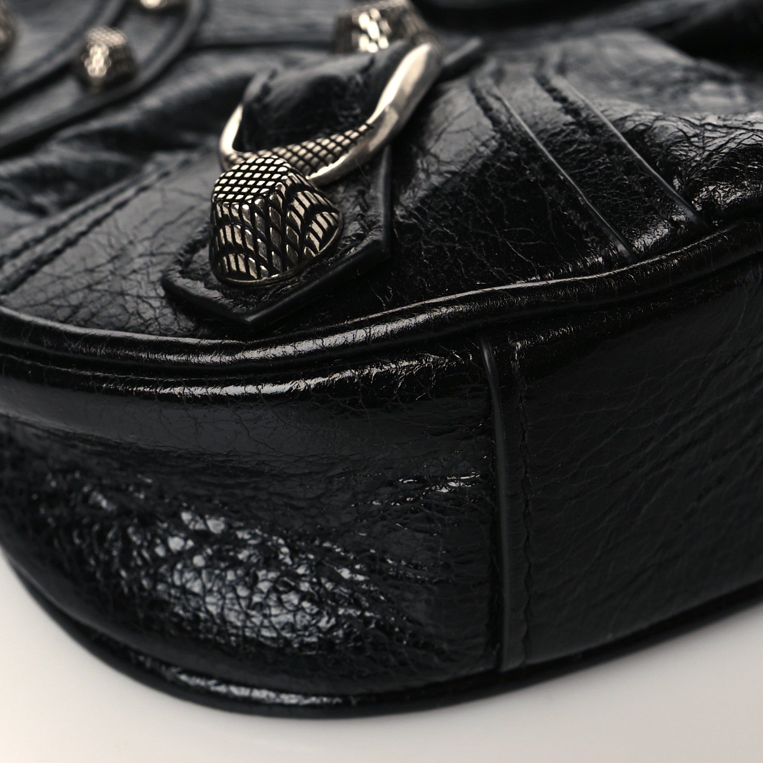 Balenciaga Agneau Arena Le Cagole Mini Purse With Chain Black 8 of 9