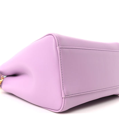 Fendi Nappa Stacked Bar Mini Peekaboo Iconic Satchel Violetta 9 of 10