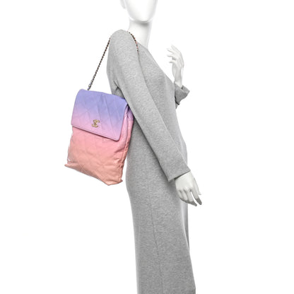 Chanel Shaded Calfskin CC Hobo Light Purple Pink Coral 2 of 10