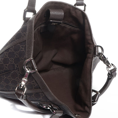 Gucci Monogram Medium Abbey Convertible Tote Dark Brown 5 of 7