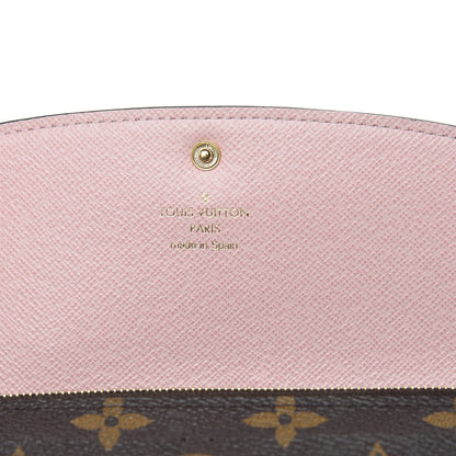 Louis Vuitton Monogram Emilie Wallet Rose Ballerine 6 of 8