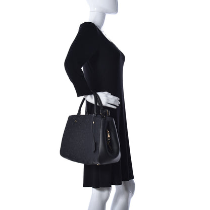 Louis Vuitton Empreinte Montaigne MM Black 4 of 15
