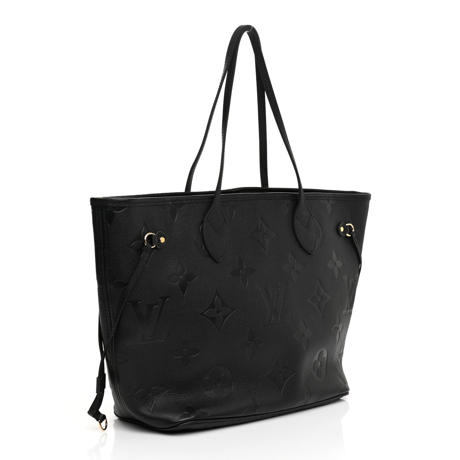 Louis Vuitton Empreinte Monogram Giant Neverfull MM Black 4 of 17