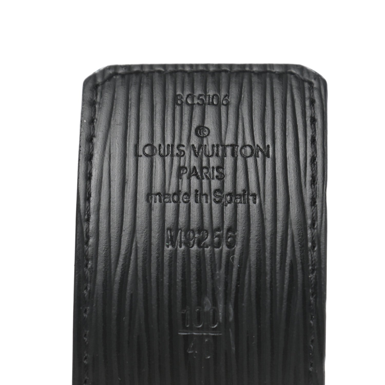 Louis Vuitton Monogram Epi LV Initiales Reversible Belt 100 40 Black 5 of 10