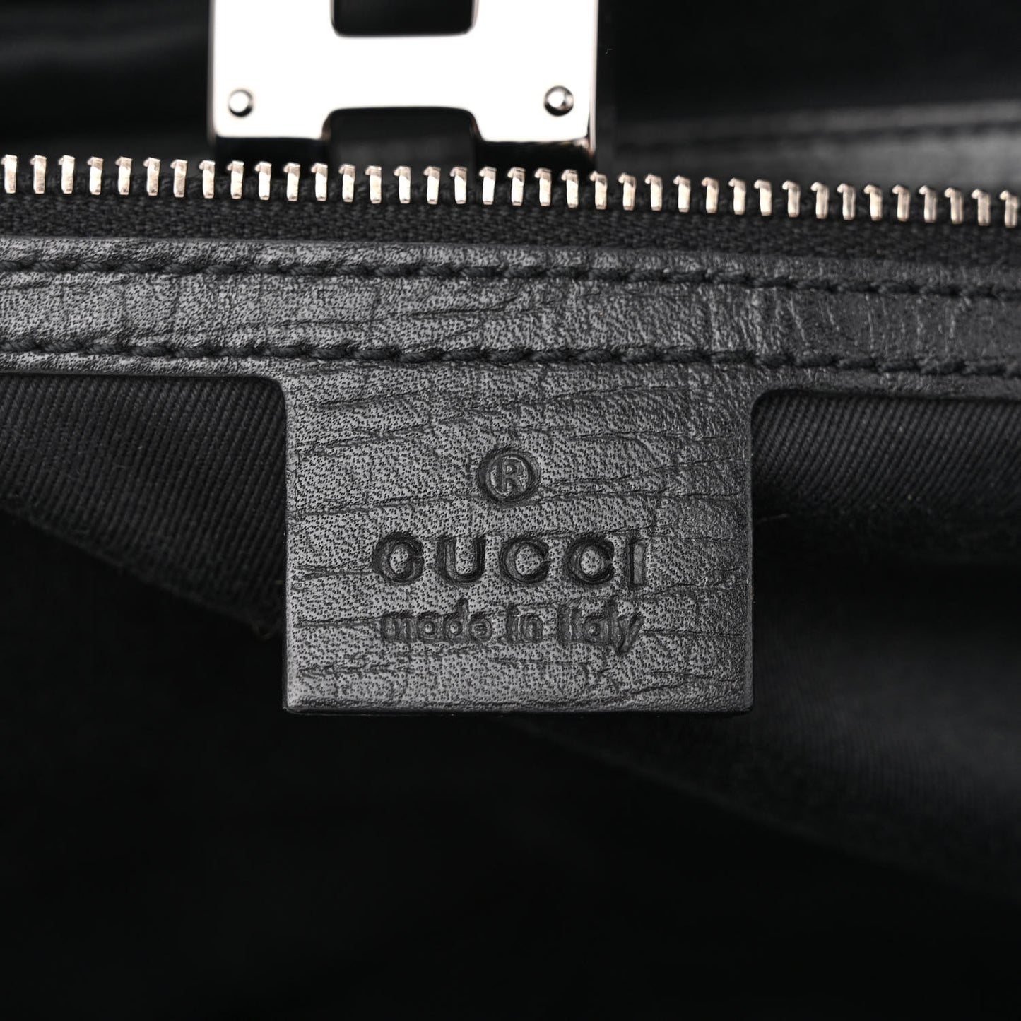 Monogram Bamboo Bullet Bag Black