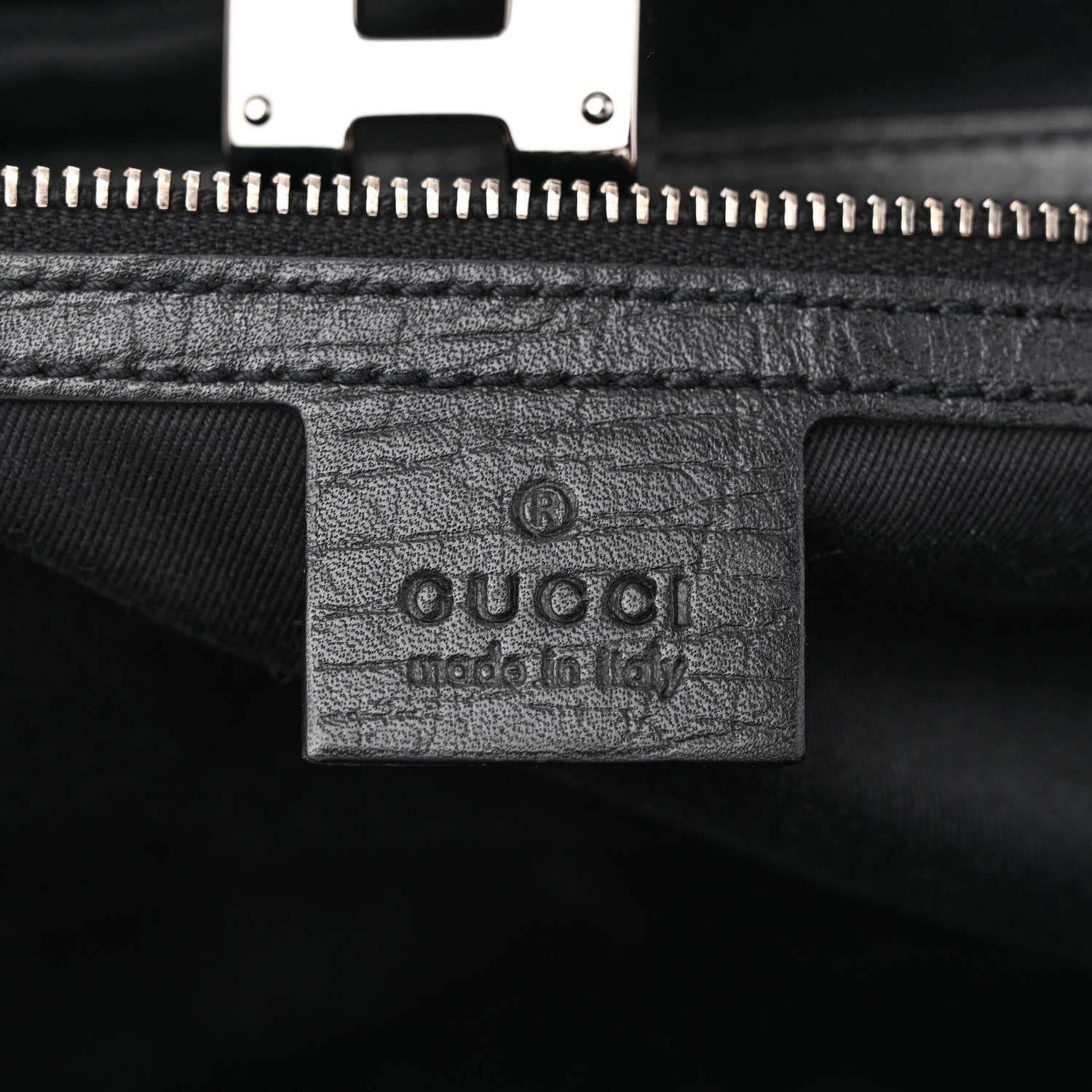 Gucci Monogram Bamboo Bullet Bag Black 6 of 14