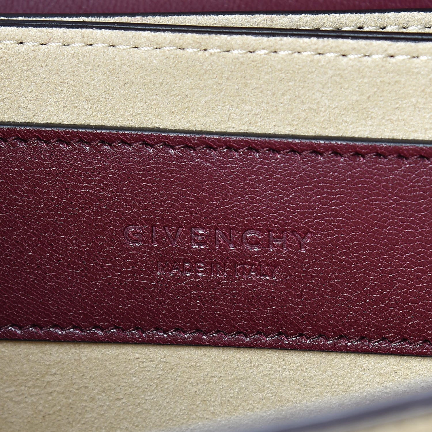 Givenchy Goatskin Quilted Small GV3 Shoulder Bag Aubergine 6 of 12