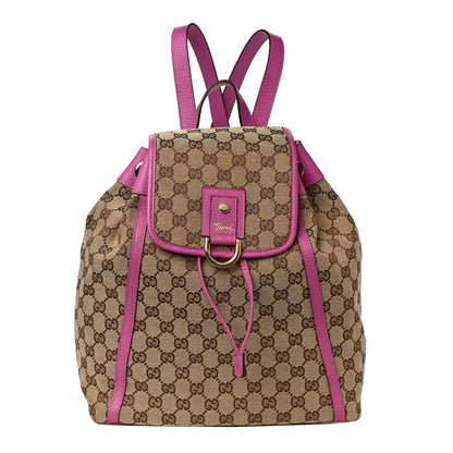 Gucci Monogram Flap Backpack Pink 1 of 9