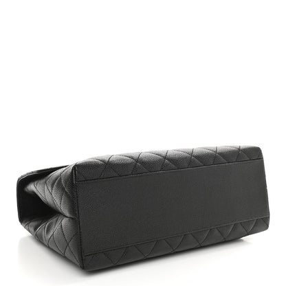Chanel Caviar Quilted Jumbo Kelly Flap Black 4 of 10