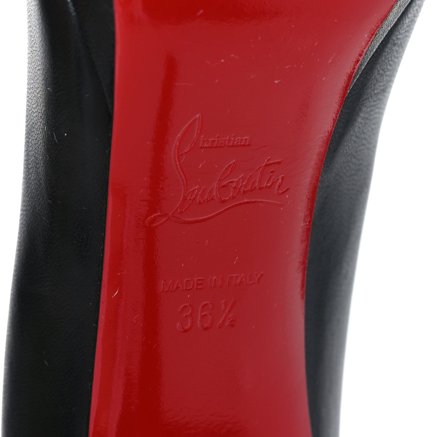 Christian Louboutin Shiny Nappa Pigalle Plato 100 Pumps 36.5 Black 7 of 7
