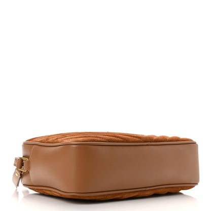 Saint Laurent Suede Matelasse Monogram Lou Camera Bag Cinnamon 4 of 10