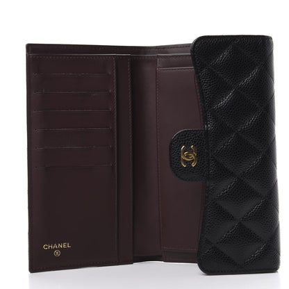 Chanel Caviar Quilted Large Flap Wallet Black 5 of 8