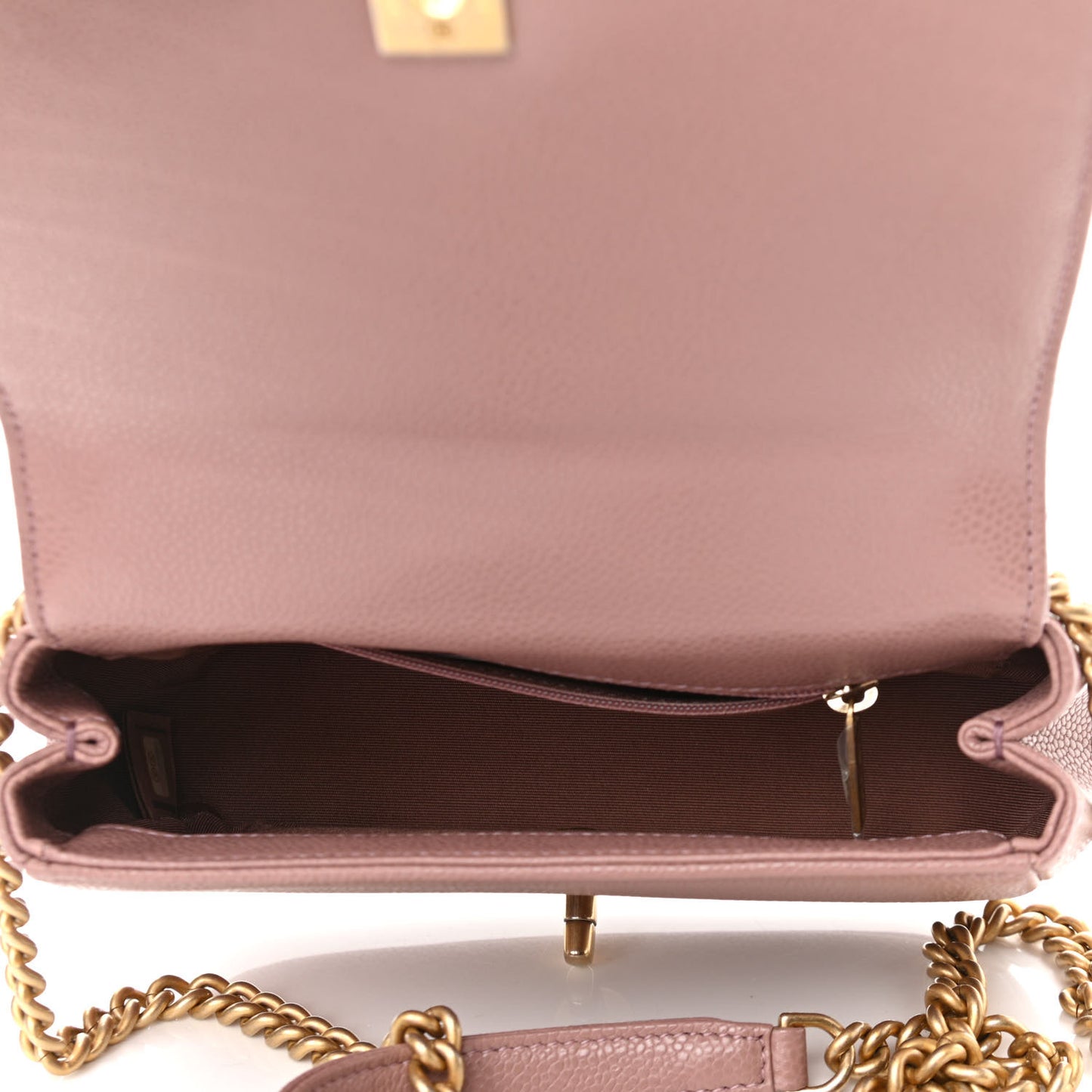Caviar Mini Carry Around Flap Bag Light Pink