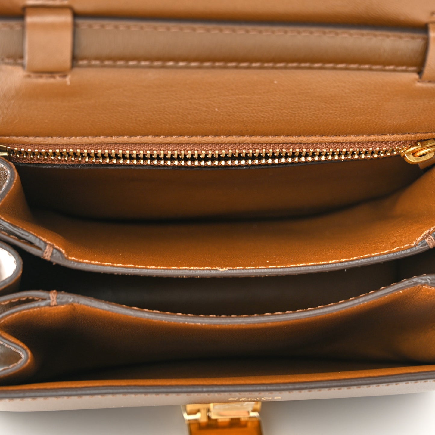 Smooth Calfskin Small Classic Box Flap Bag Camel