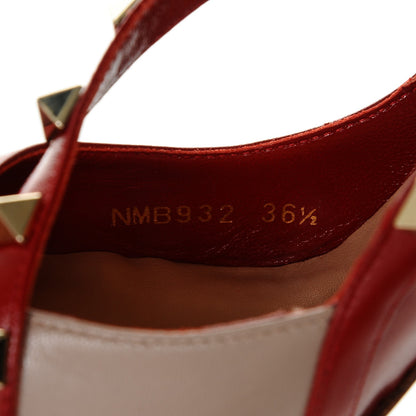 Valentino Garavani Nappa Rockstud Cross Strap D'Orsay 105mm Pumps 36.5 Rosso Valentino 8 of 8