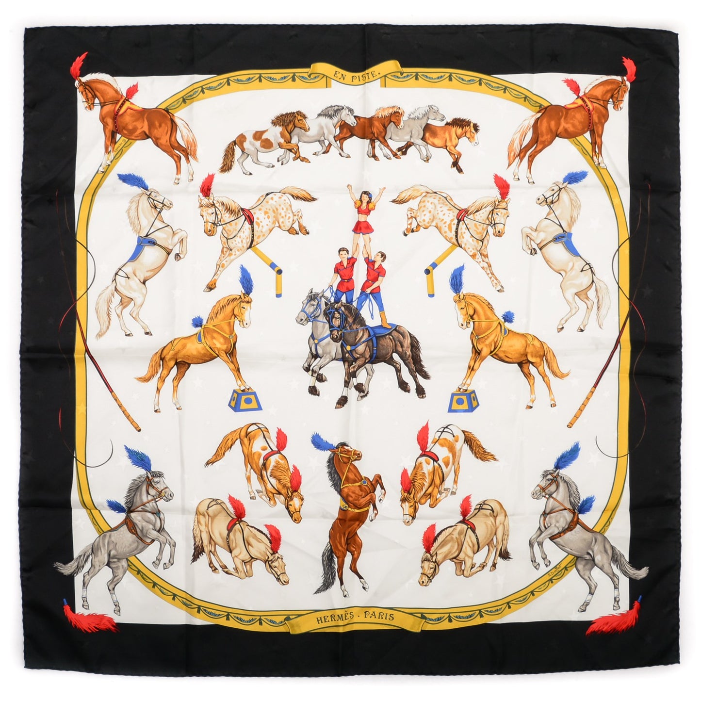 Jacquard Silk En Piste Scarf 90