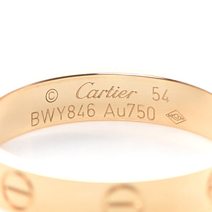 Cartier 18K Yellow Gold 3.5mm LOVE Wedding Band Ring 54 6.75 4 of 6