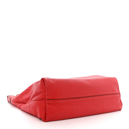 Fendi Vitello Small Clasp Top Hobo Bag Red 4 of 11