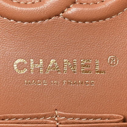 Chanel Lambskin Quilted Small Double Flap Brown 6 of 8